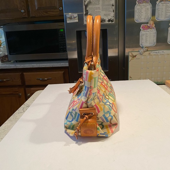 Dooney & Bourke Multicolor Monogram Leather Canvas Coated Tote - Picture 5 of 6